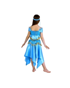 Карнавальный костюм «Восточная красавица. Лейла», повязка, топ, юбка, голубой, р-р 32, рост 122-128 см Страна карнавалия