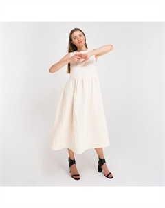 Платье летнее женское : Cotton collection, цвет молочный, размер 48 Minaku