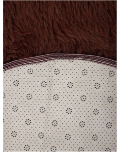 Ковер с ворсом «», d=80 см, коричневый Этель