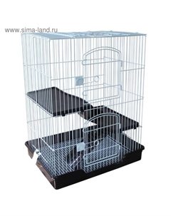 Клетка N С5-1 для грызунов, микс цветов, 61×46×77 см Triol