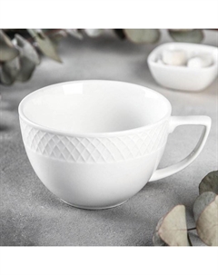 Чашка фарфоровая Wilmax «Юлия Высоцкая», 500 мл, цвет белый Wilmax england