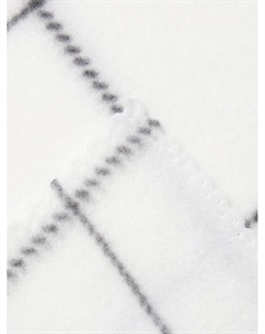 Плед флисовый «. Клетка», 150×200 см, флис 160 г/м², белый Экономь и я