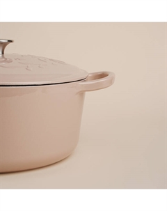 Кастрюля SL Home, 4.2 л, d=24.5 см, h=11 см, с эмалированным покрытием, чугун, бежевая Sima-land home
