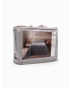 Покрывало «» Gentle wave, 220×240 см, тёмно-серое Этель