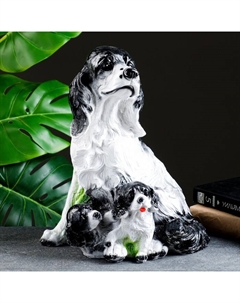 Копилка для денег «Кокер с щенками», гипс, 30×20×25 см Хорошие сувениры