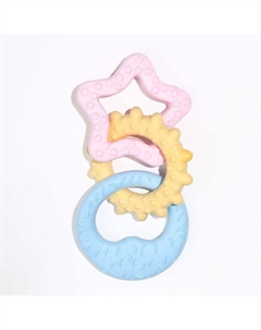 Игрушка плавающая «Трио» Premium, вспененный TPR, 17 см, желтая/розовая/голубая Пижон