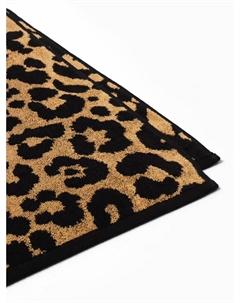 Полотенце махровое «Леопард», 70×130 см, 100% хлопок, 420 г/м², чёрно-золотое Этель