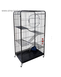 Клетка N С4-1 для грызунов, микс цветов, 79×52.5×140 см Triol