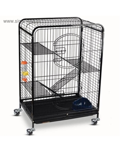 Клетка N С2-1 для грызунов, полки металлические, микс цветов, 64×43.5×92.5 см Triol