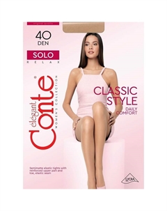 Колготки женские SOLO, размер 6, beige Conte elegant