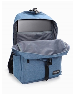 Рюкзак школьный на молнии,, наружный карман, размер 30×17×44 см, голубой Fulldorn