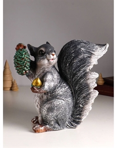 Фигурка полистоун «Белка с шишкой», 26.5×27.5×14 см Хорошие сувениры