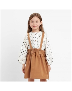Юбка для девочки, коричневая, рост 98 см Minaku