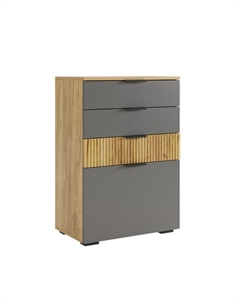 Комод напольный «Бери» 600×353×863 мм, цвет дуб крафт золотой/графит Мебельсон