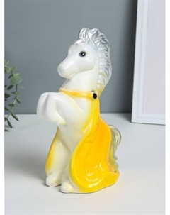 Копилка для денег «Лошадка с попоной», гипс, 25 см, белый МИКС Хорошие сувениры