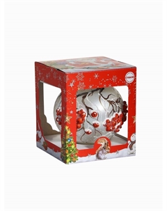 Ёлочный шар «Гроздья рябины» новогодний, d=9.5 см Бирюсинка