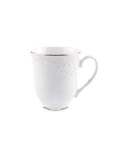 Кружка Rococo «Узор платина», фарфор, 300 мл Cmielow