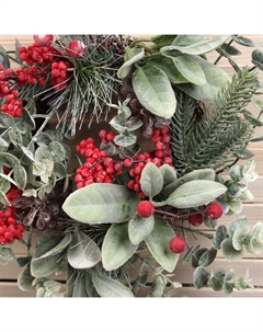 Венок новогодний d=30 см «. Красная калина» Зимнее волшебство