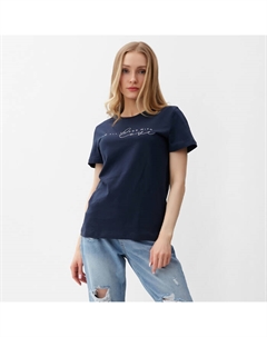 Футболка женская, цвет тёмно-серый, размер 54 Be friends