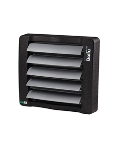 Тепловентилятор Ballu BHP-W3-15-LN, водяной, настенный, 18.3 кВт, 2800 м3/ч, черный