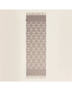 Коврик SL Home Cotton, 60×180 см, серый, молочный, хлопок 50% Sima-land home