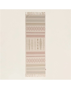 Коврик SL Home Cotton, 60×150 см, красный, молочный, хлопок 50% Sima-land home