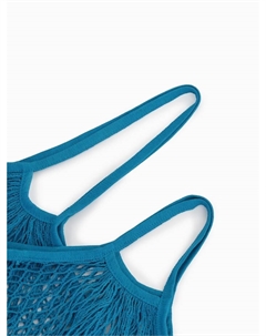 Набор 2 шт.: сумка-авоська плетёная, клетка 1.5 см, синяя Take it easy