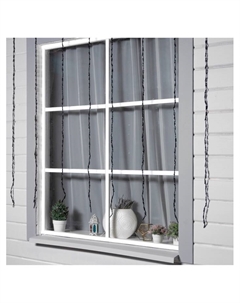 Гирлянда «Водопад» 2×1.5 м, IP44, тёмная нить, 400 LED, свечение мульти, 8 режимов, 220 В Luazon lighting