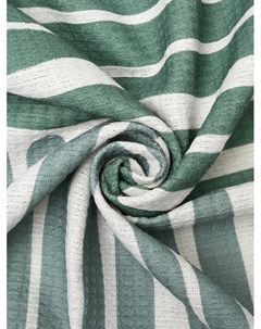 Плед с бахромой «» Lines, 130×180 см, зелёный Этель