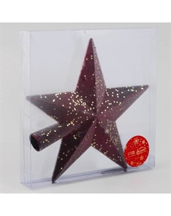 Звезда на ёлку (верхушка) «Звезда Мэдисон» 20 см, красный Зимнее волшебство