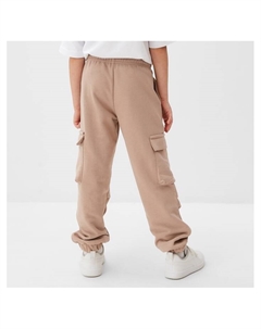 Брюки детские, бежевые, рост 134 см Minaku