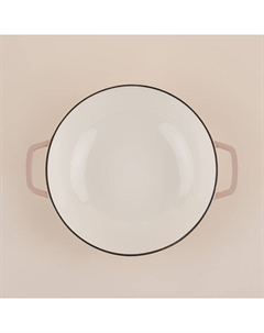 Сковорода-Вок SL Home, 3.1 л, d=31 см, h=8.5 см, с эмалированным покрытием, индукция, чугун, бежевая Sima-land home