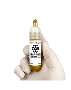 Маркер для граффити, 8 mm, 15 мл, цвет gold paint Russian roulette