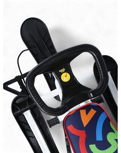 Снегокат «Twiny 1+», графичный, со спинкой, белый, чёрный, TW1+/ГФ Ника