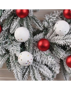 Венок новогодний d=40 см «. Снежный фестиваль» с шарами Зимнее волшебство