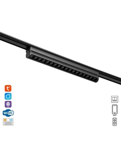 Светильник трековый SLIM "Книжка-33" LED 18Вт 3000K-6000К 48V CRI90 черный 3,2х3,8х33,6см Bayerlux