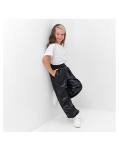 Брюки для девочки, размер 30 (98-104 см), чёрные Kaftan