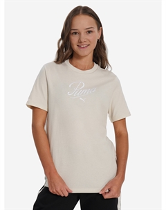 Футболка для девочек Script, Бежевый Puma