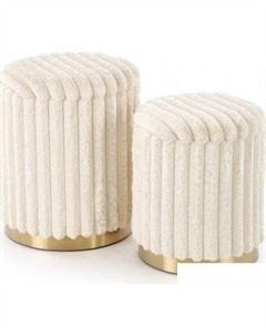 Пуфик Fido (кремовый/золотой) Halmar