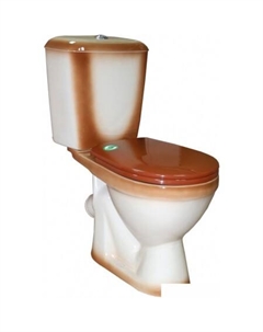 Унитаз Лира коричневый Rosa