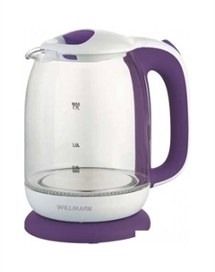 Электрочайник WEK-1704G (белый/фиолетовый) Willmark