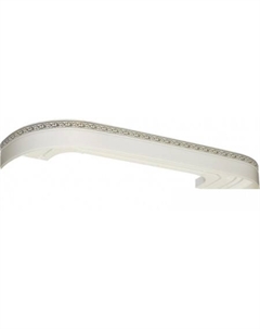 Карниз для штор Галант Neo Флора 2П 48067037 (3 м, белый глянец) Legrand