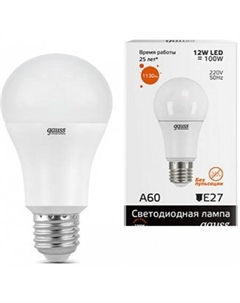 Светодиодная лампа Elementary E27 12Вт 2700K [23212] Gauss