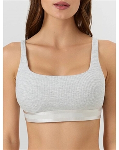 Бюстье с регулируемыми бретелями в оттенке "серый меланж" Mark formelle