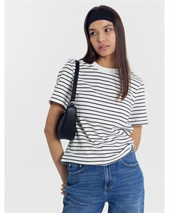 Футболка женская в черно-белую полоску Mark formelle