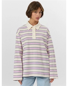 Поло женское в розовую полоску Mark formelle