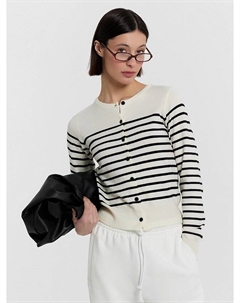 Кардиган женский черный в полоску Mark formelle