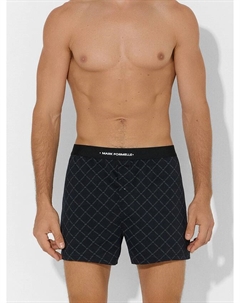 Трусы шорты мужские черные с принтом Mark formelle