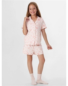Комплект домашний для девочек с леопардовым принтом Mark formelle