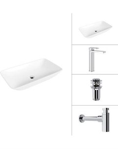 Умывальник со смесителем Lauter 21886 + Cascade 21СК0655C + сифон 21635CH + дон.клапан 21190CH